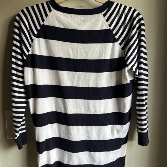 MERONA NAVY STRIPED CARDIGAN - Picture 2 of 2